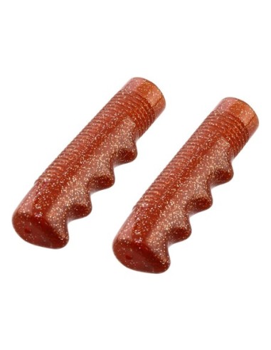 Lowrider Grips 7/8 long 115mm Sparkle/Brown.